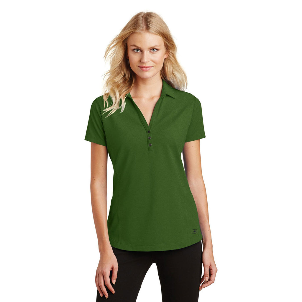 OGIO Women's Gridiron Green Onyx Polo