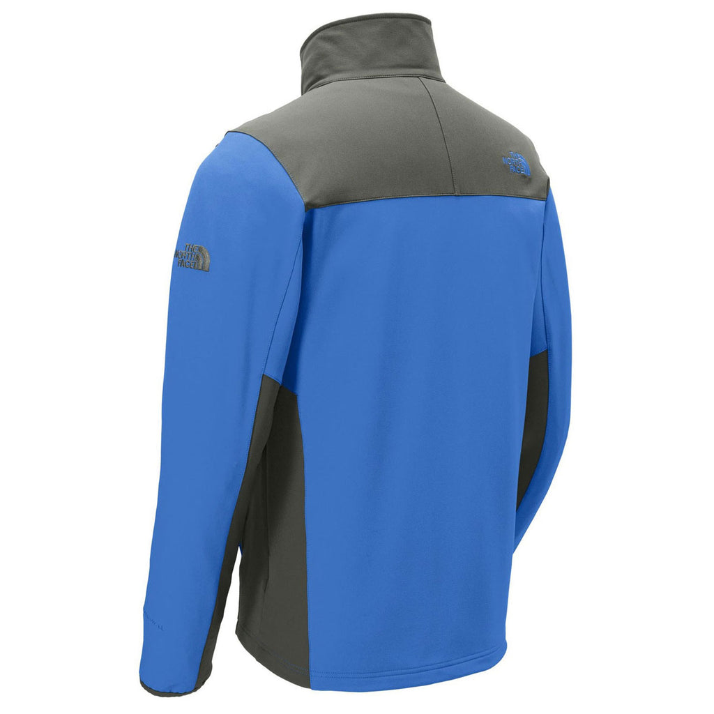 The North Face Men's Monster Blue/ Asphalt Grey Tech Stretch Soft Shell Jacket