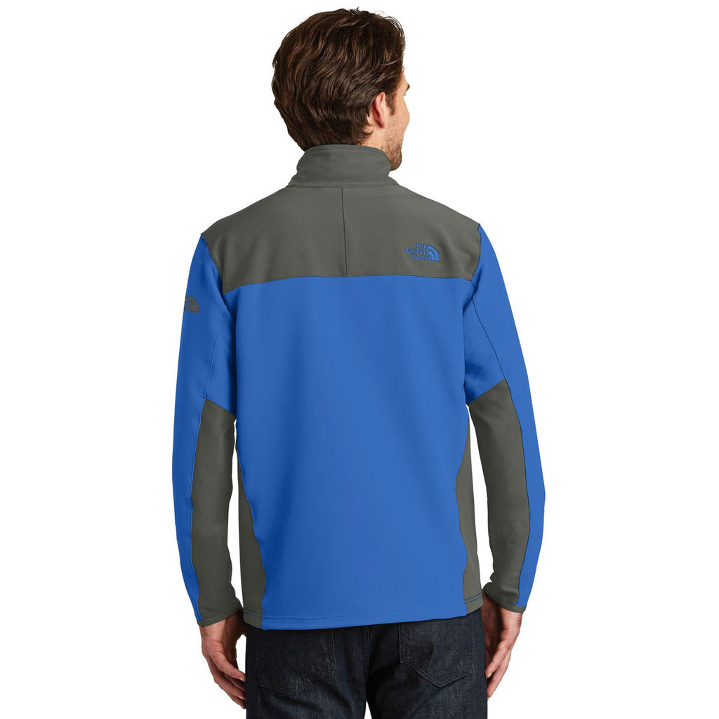 The North Face Men's Monster Blue/ Asphalt Grey Tech Stretch Soft Shell Jacket