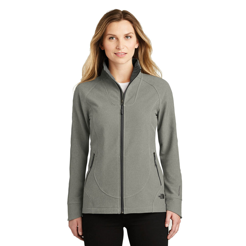 The North Face Women's TNF Medium Grey Heather Tech Stretch Soft Shell Jacket