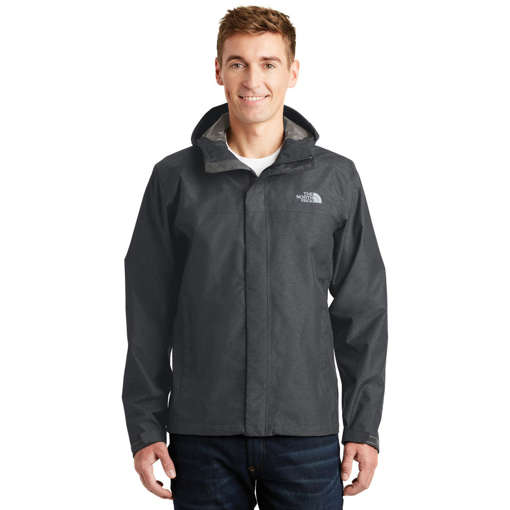 The North Face Men's TNF Dark Grey Heather DryVent Rain Jacket