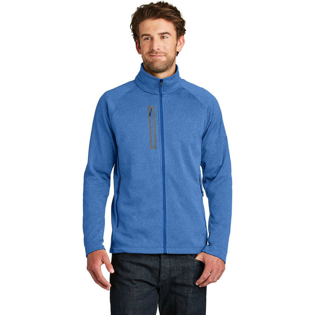 The North Face Men's Monster Blue Heather Canyon Flats Fleece Jacket