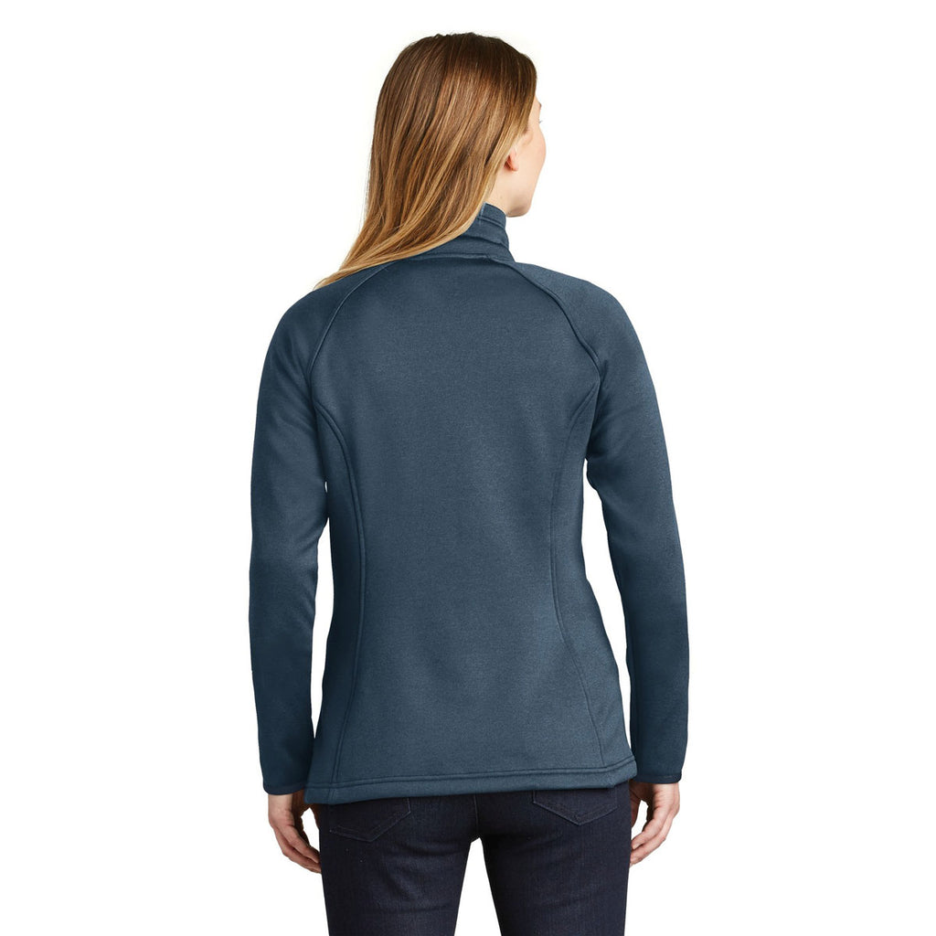 The North Face Women's Urban Navy Heather Canyon Flats Stretch Fleece Jacket