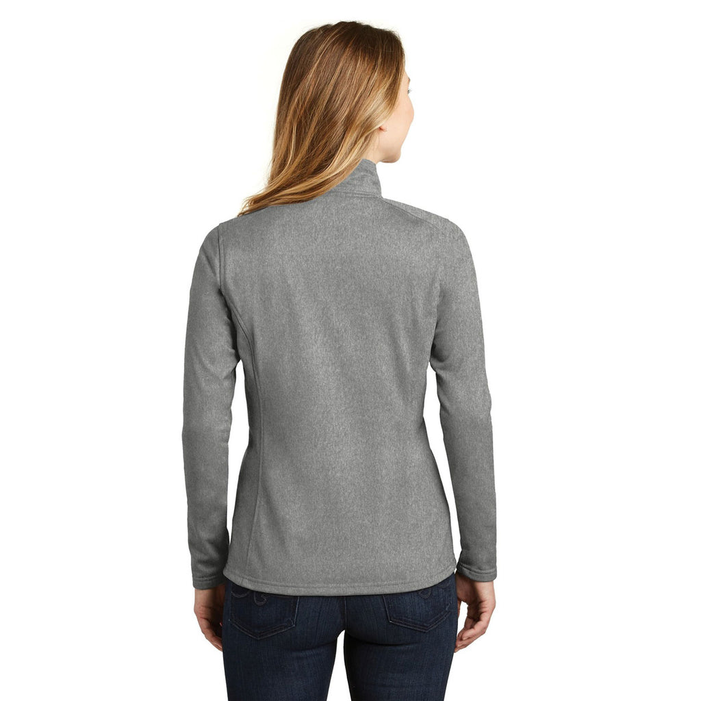 The North Face Women's Asphalt Grey Heather Tech 1/4-Zip Fleece