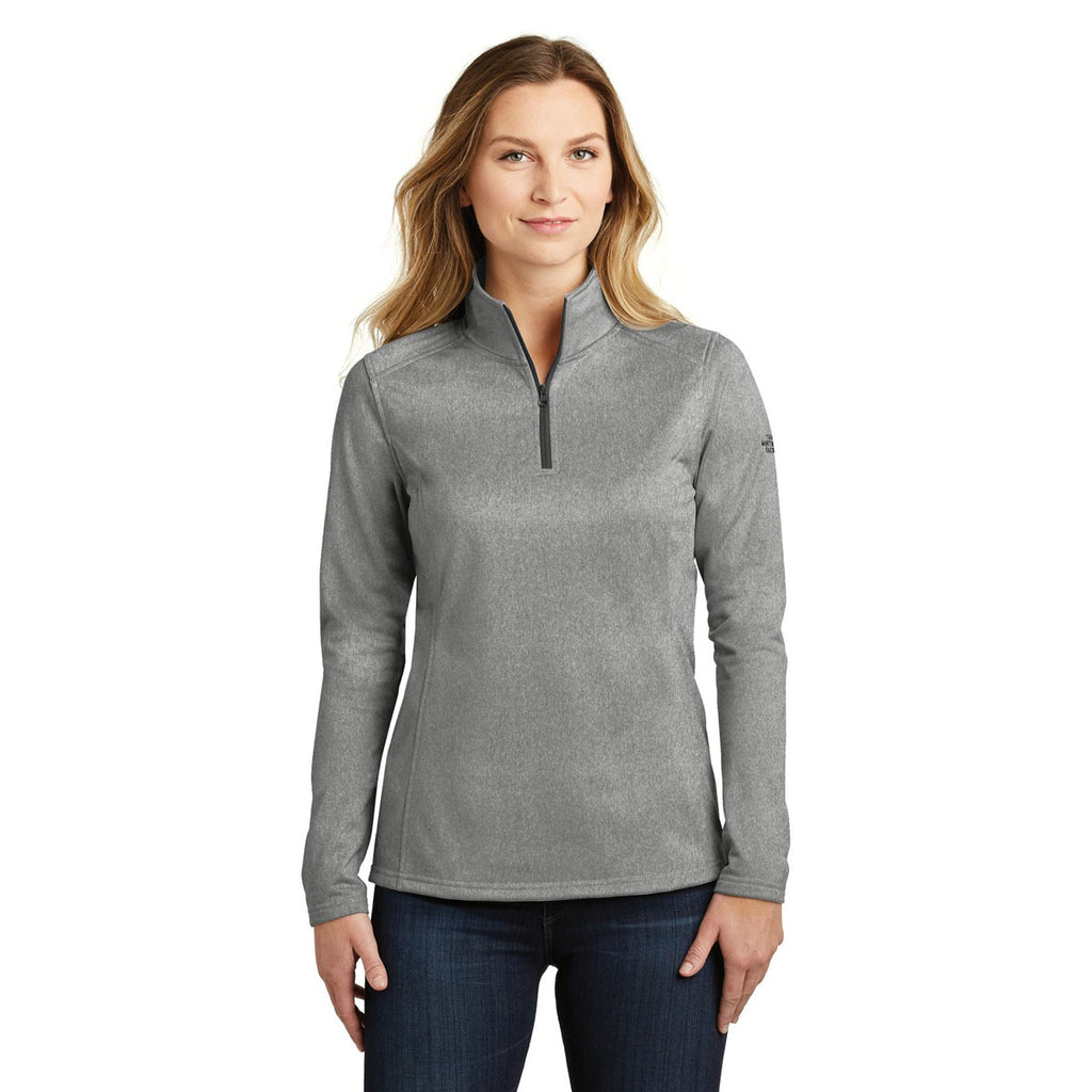 The North Face Women's Asphalt Grey Heather Tech 1/4-Zip Fleece