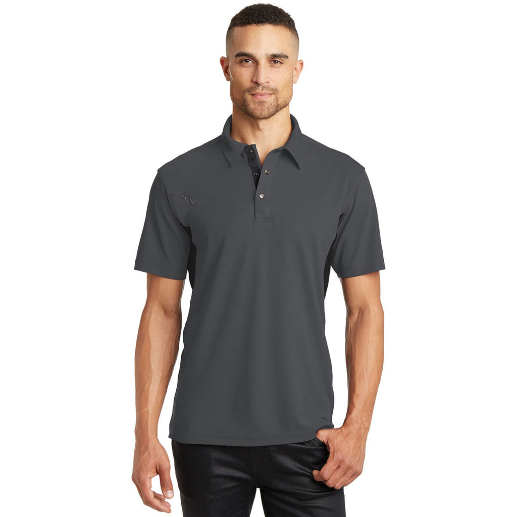 OGIO Men's Diesel Grey/Blacktop Accelerator Polo