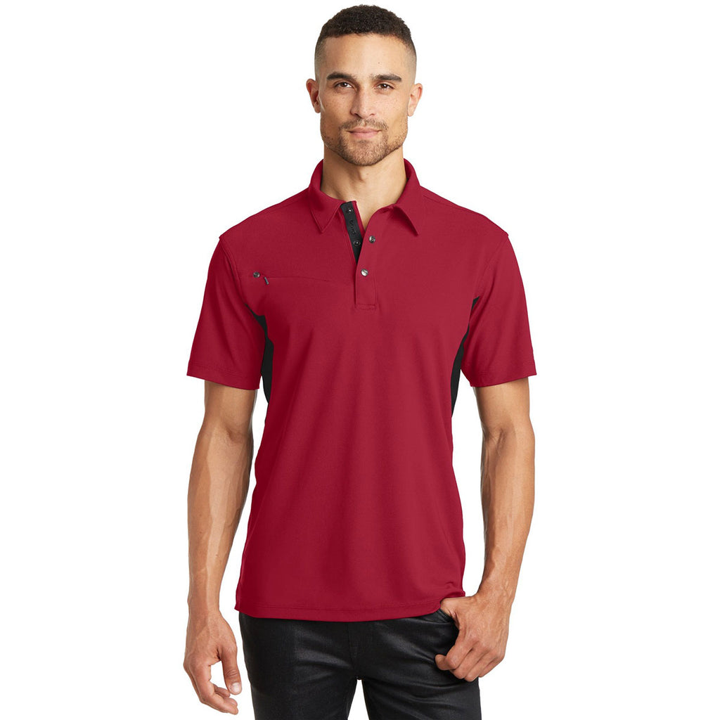 OGIO Men's Signal Red/Blacktop Accelerator Polo