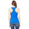 Bella + Canvas Women's True Royal 2x1 Rib Racerback Longer Length Tank