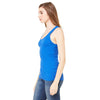 Bella + Canvas Women's True Royal 2x1 Rib Racerback Longer Length Tank