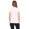 Bella + Canvas Women's Pink Jersey Short-Sleeve V-Neck T-Shirt