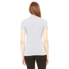 Bella + Canvas Women's Athletic Heather Jersey Short-Sleeve Deep V-Neck T-Shirt