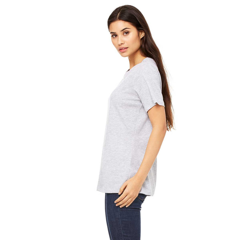 Bella + Canvas Women's Athletic Heather Relaxed Jersey Short-Sleeve T-Shirt