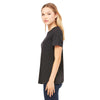 Bella + Canvas Women's Charcoal Black Triblend Relaxed Jersey Short-Sleeve T-Shirt