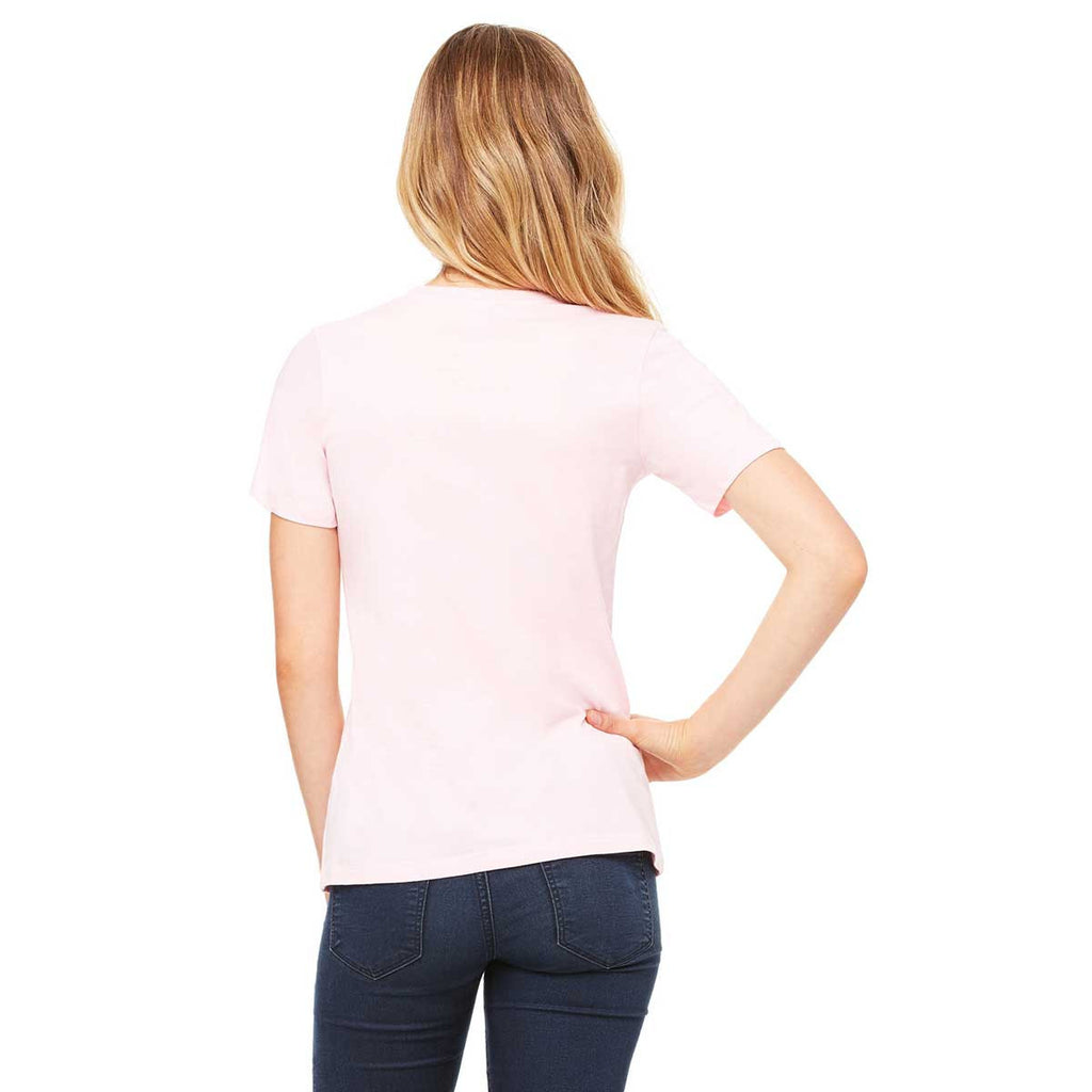 Bella + Canvas Women's Pink Relaxed Jersey Short-Sleeve T-Shirt