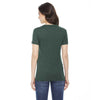 American Apparel Women's Heather Forest Poly-Cotton Short-Sleeve Crewneck