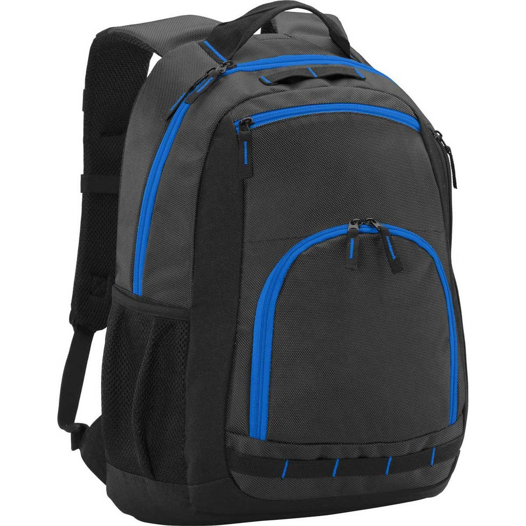 Port Authority Dark Grey/Black/Shock Blue Xtreme Backpack