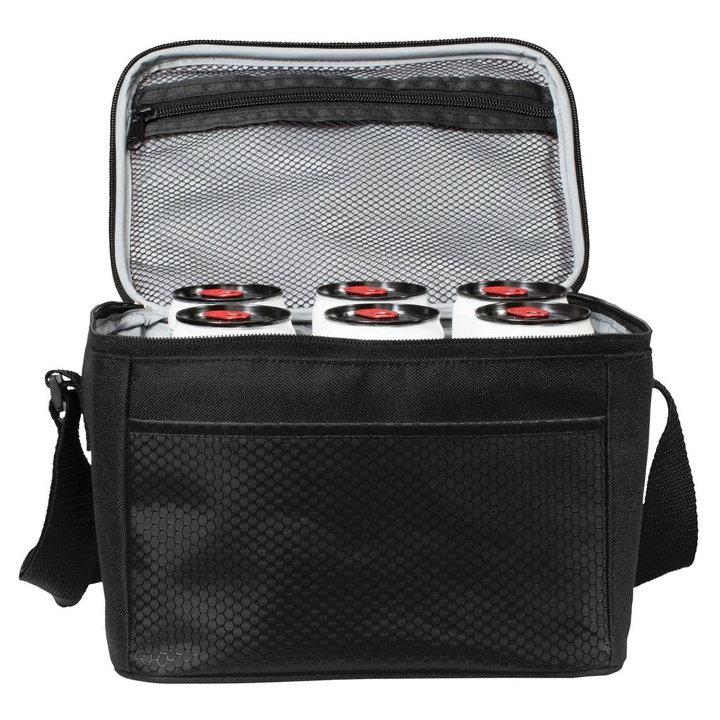 Port Authority Black/Black 6-Can Cube Cooler