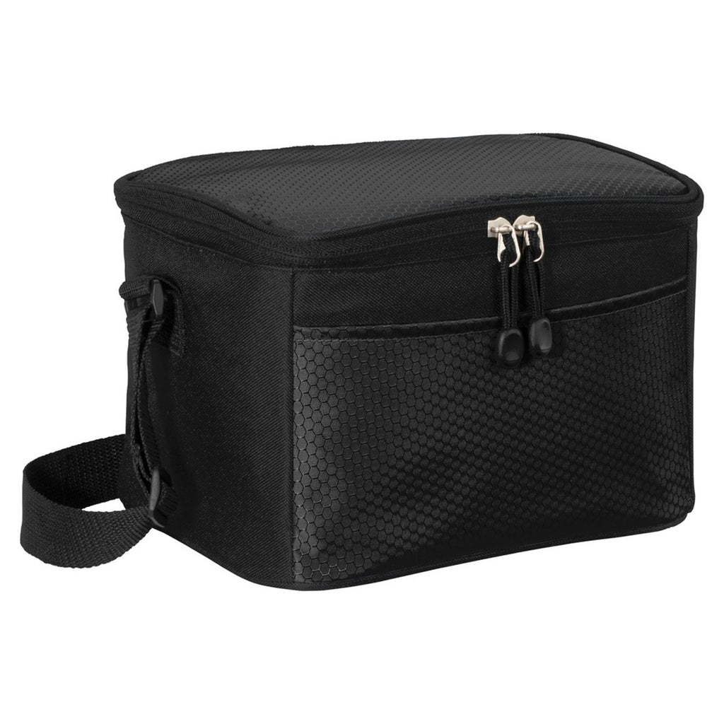 Port Authority Black/Black 6-Can Cube Cooler