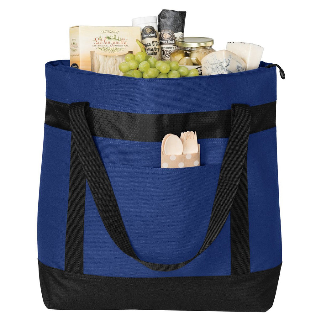 Port Authority True Royal/Black Large Tote Cooler