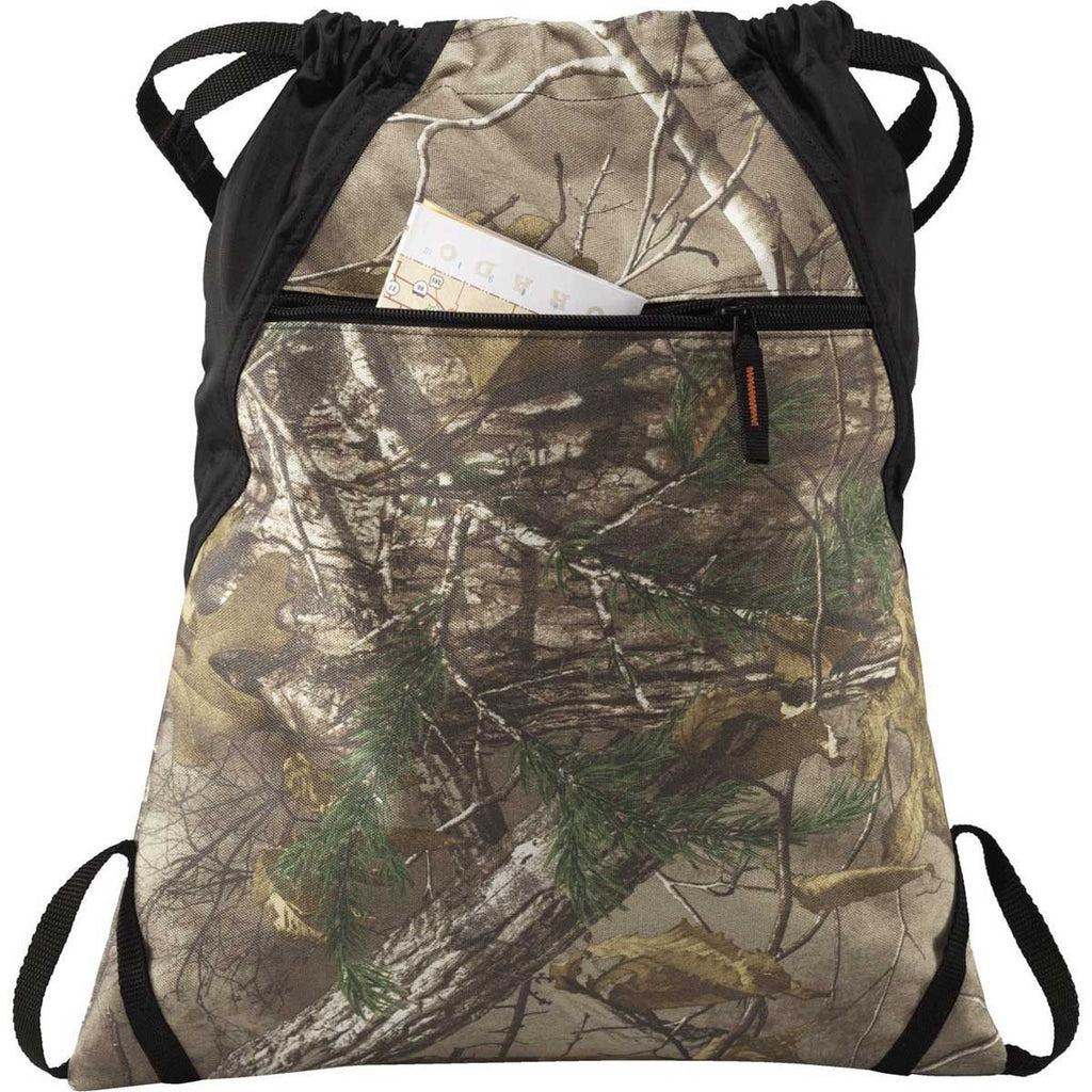 Port Authority Realtree Xtra/Black Outdoor Cinch Pack