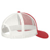 Port Authority Flame Red/White Snapback Trucker Cap