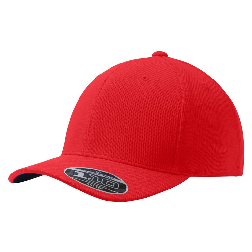 Port Authority Red Flexfit One Ten Cool & Dry Mini Pique Cap