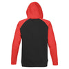 Stormtech Men's Black/Bright Red Omega Two-Tone Hoody