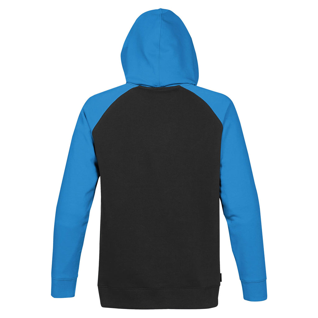 Stormtech Men's Black/Electric Blue Omega Two-Tone Hoody