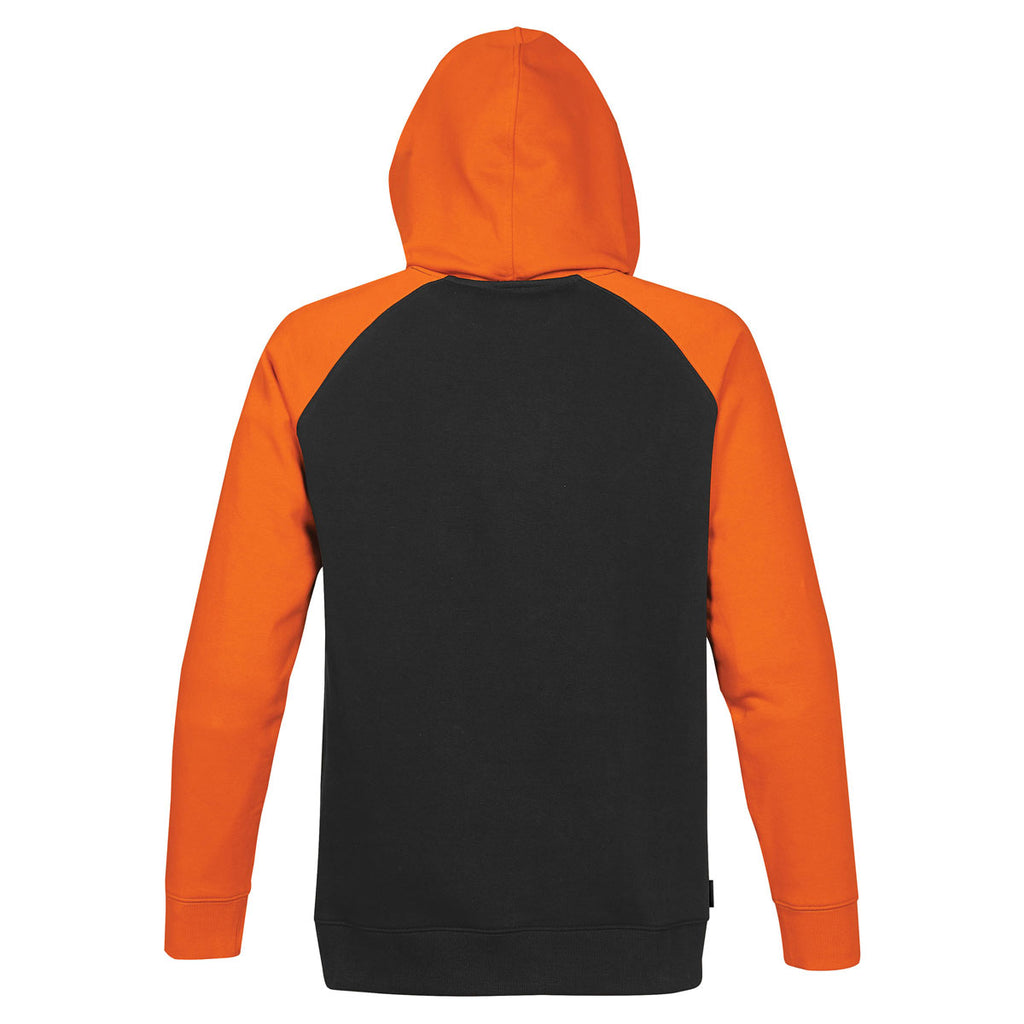 Stormtech Men's Black/Orange Omega Two-Tone Hoody