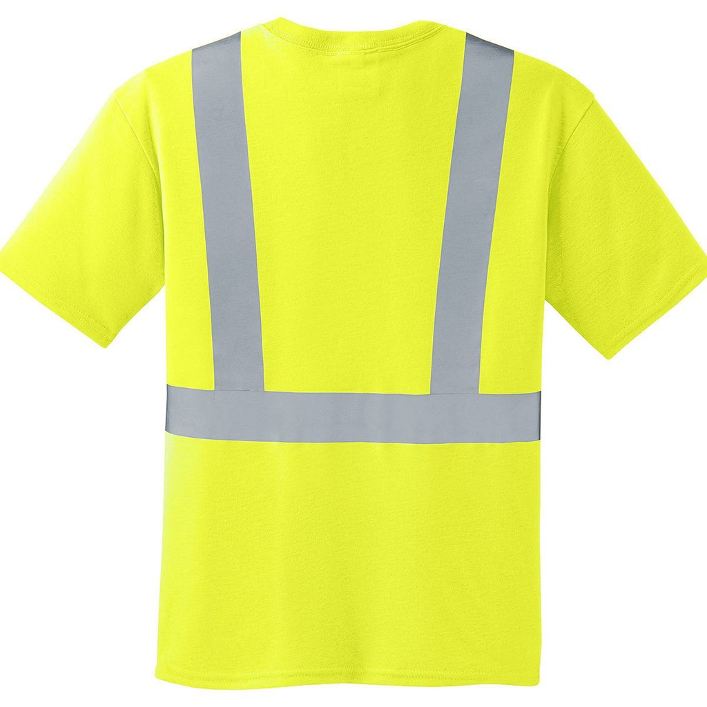 CornerStone Men's Safety Yellow/Reflective ANSI 107 Class 2 Safety T-Shirt