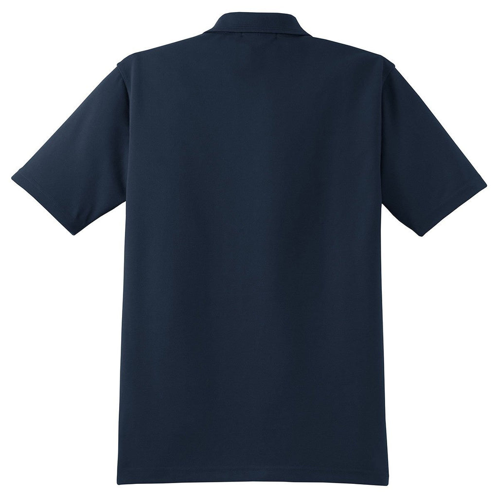 CornerStone Men's Navy Industrial Pique Polo