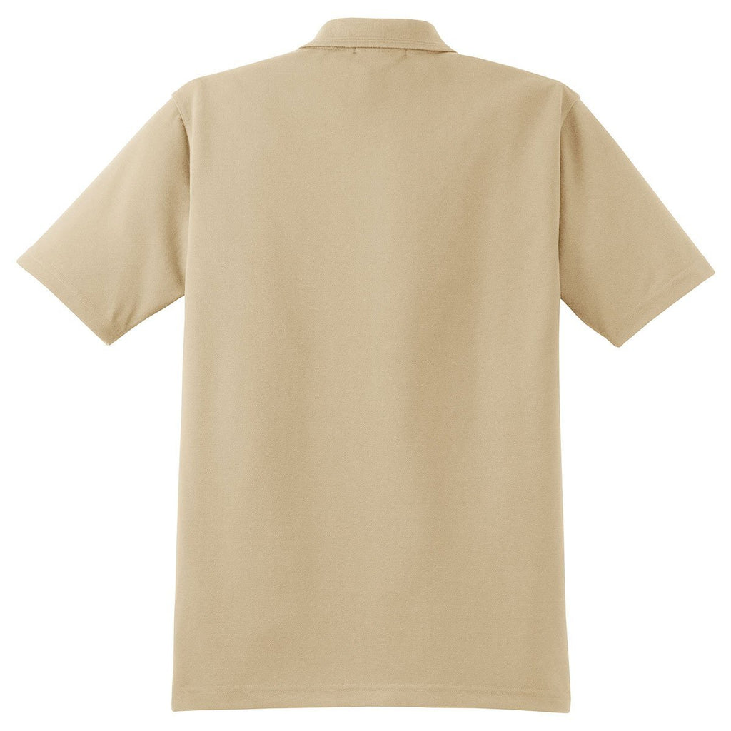 CornerStone Men's Stone Industrial Pique Polo