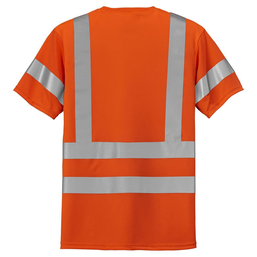 CornerStone Men's Safety Orange ANSI 107 Class 3 Short Sleeve Snag-Resistant Reflective T-Shirt