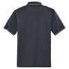 CornerStone Men's Charcoal/Light Grey Select Snag-Proof Tipped Pocket Polo