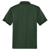 CornerStone Men's Dark Green/Black Select Snag-Proof Tipped Pocket Polo