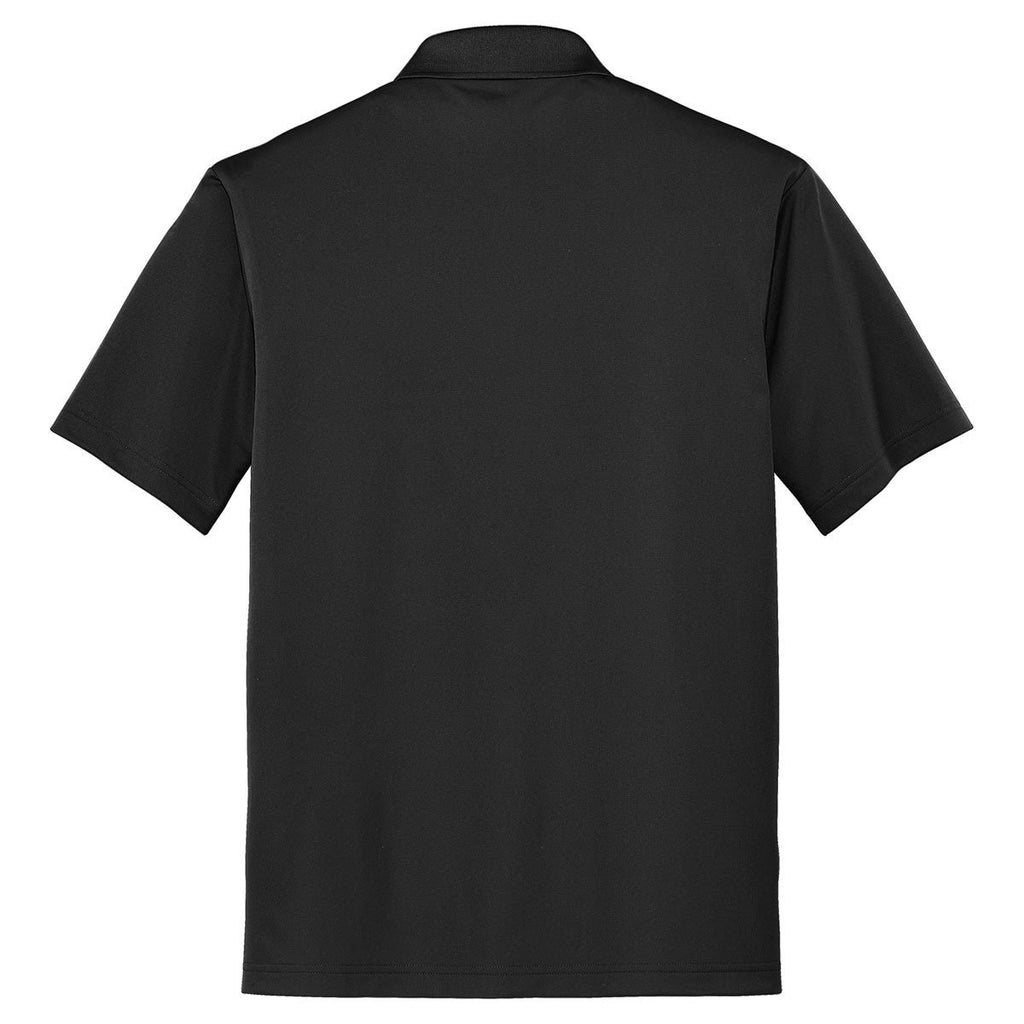 CornerStone Men's Black Micropique Gripper Polo