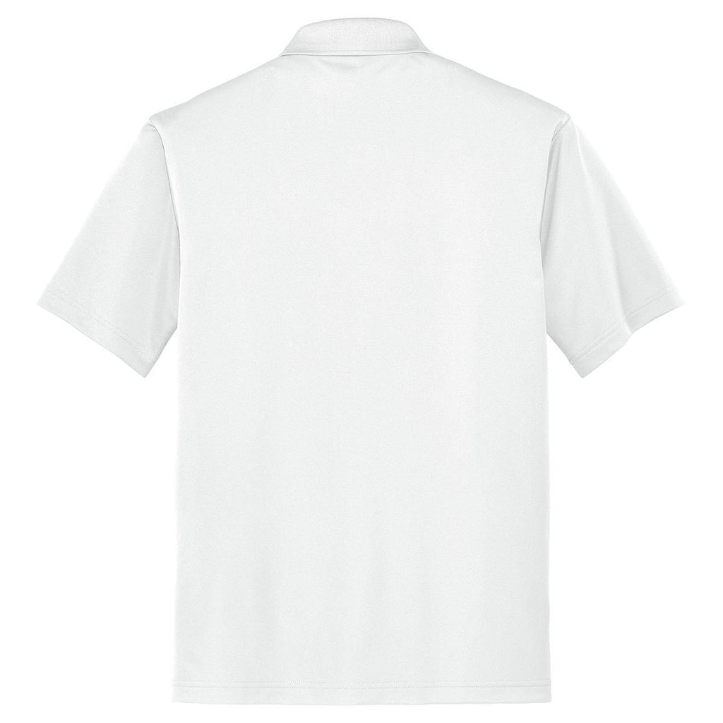 CornerStone Men's White Micropique Gripper Polo