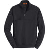 au-cs626-cornerstone-navy-quarter-zip-job-shirt