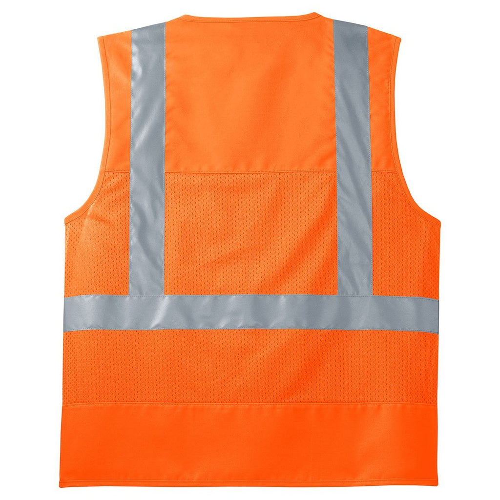 CornerStone Men's Safety Orange ANSI 107 Class 2 Mesh Back Safety Vest