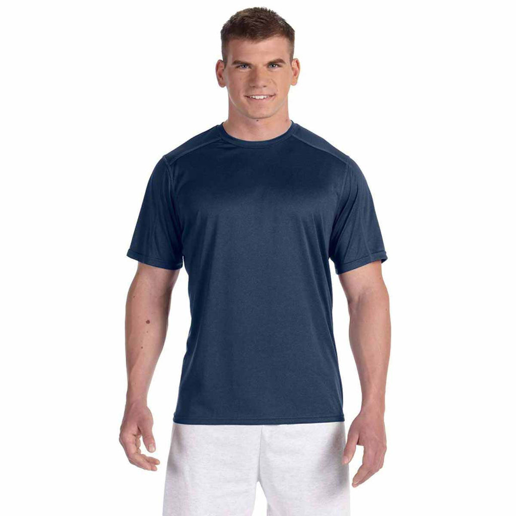 Champion Men's Navy Heather Vapor 4-Ounce T-Shirt