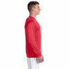 Champion Men's Scarlet Heather Vapor 4-Ounce Long-Sleeve T-Shirt