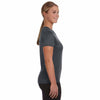 Champion Women's Black Heather Vapor 4-Ounce T-Shirt