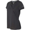 Champion Women's Black Heather Vapor 4-Ounce T-Shirt