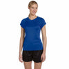 Champion Women's Royal Blue Double Dry 4.1-Ounce V-Neck T-Shirt