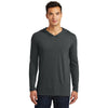 District Made Men's Black Frost Perfect Tri Long Sleeve Hoodie