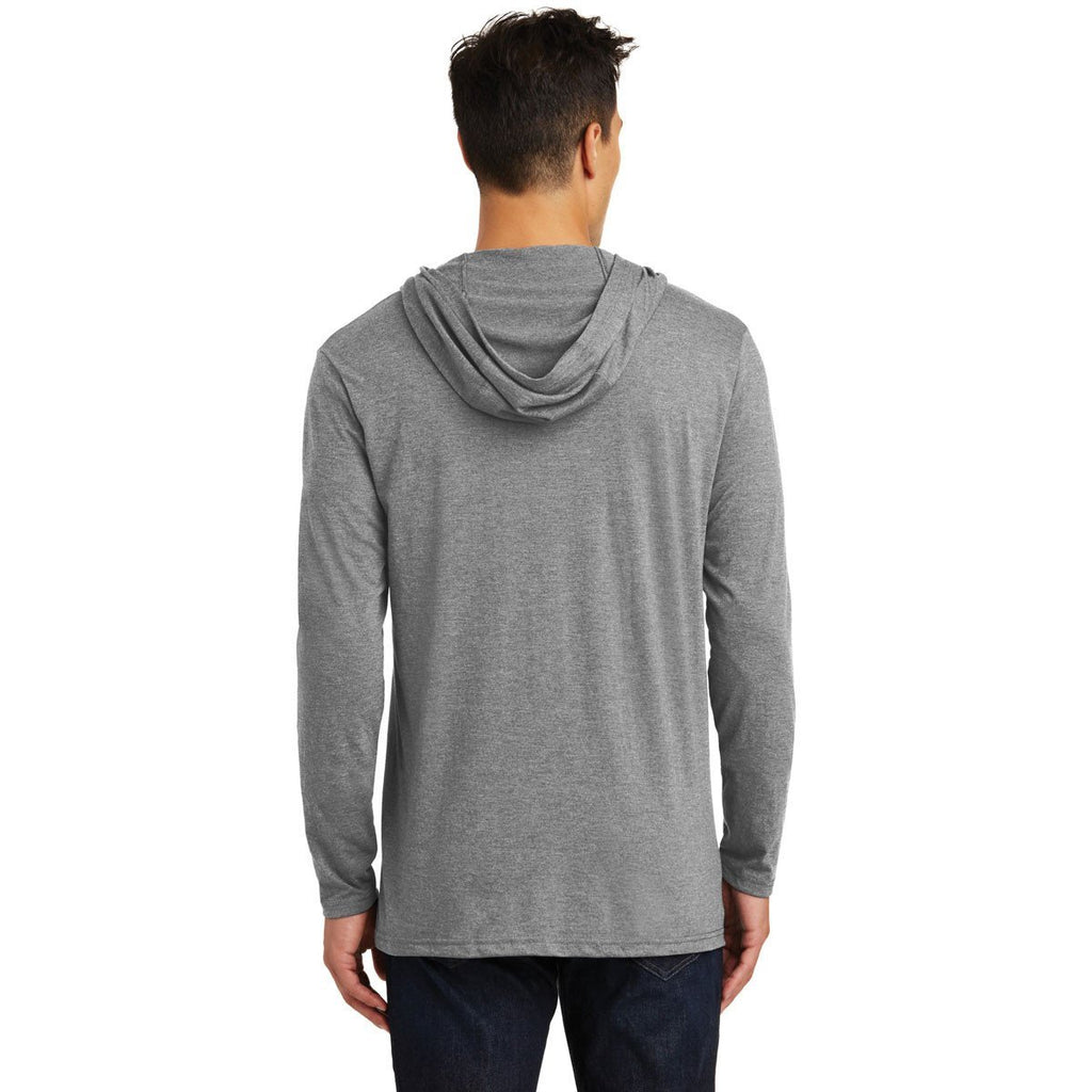 District Made Men's Grey Frost Perfect Tri Long Sleeve Hoodie