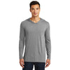 District Made Men's Grey Frost Perfect Tri Long Sleeve Hoodie