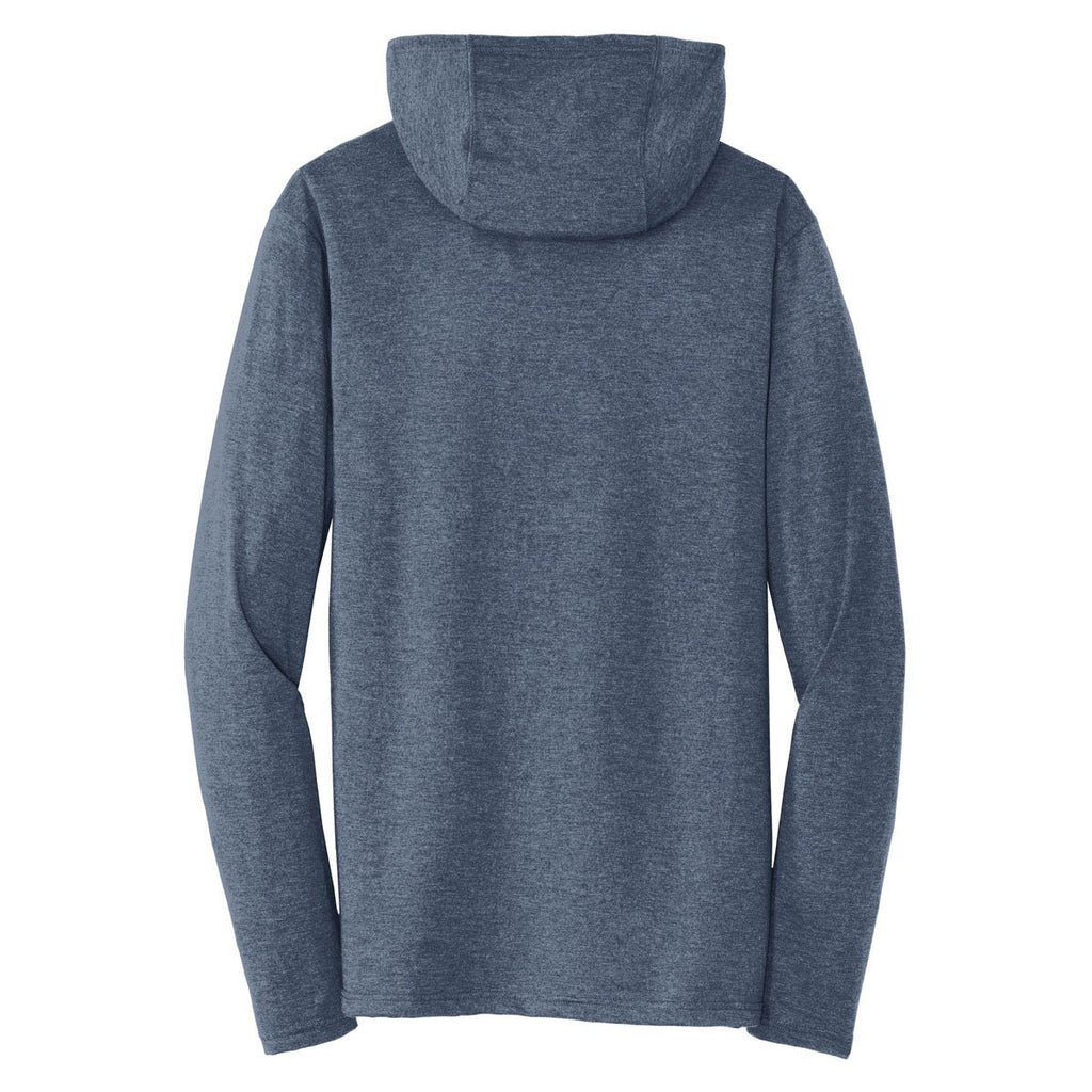 District Made Men's Navy Frost Perfect Tri Long Sleeve Hoodie