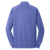 District Made Men's Heathered Deep Royal Lightweight Fleece Quarter-Zip