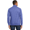 District Made Men's Heathered Deep Royal Lightweight Fleece Quarter-Zip